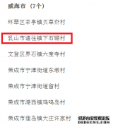 乳山市下石棚村、田家村评为红色文化特色村